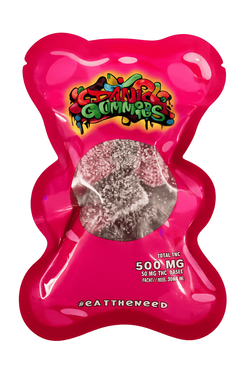 Pink Bear - Premium DANK Gummies 500MG THC