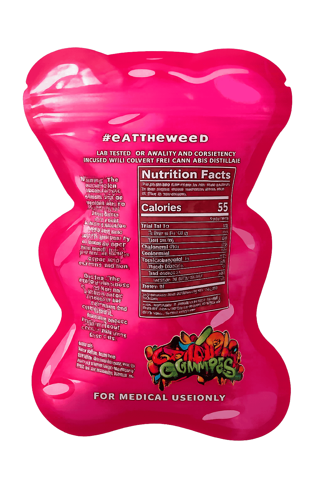 Pink Bear - Premium DANK Gummies 500MG THC - Image 2